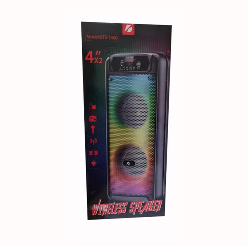 اسپیکر بلوتوثی kts1600 رم خور فلش خور ورودی aux ورودی میکروفون