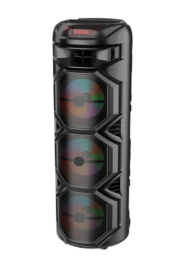 اسپیکر بلوتوثی zqs8301 رم خور فلش خور ورودی aux ورودی میکروفون میکرفون بلوتوثی دارد قابلیت تنظیم صدا ۳تا ساب ۸اینچی کیفیت فوق عالی