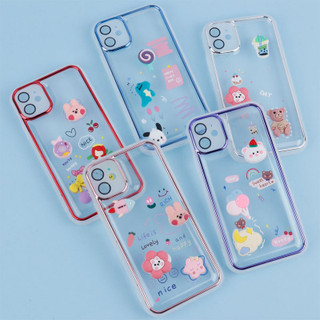 قاب شفاف عروسک برجسته محافظ لنزدار iPhone 11