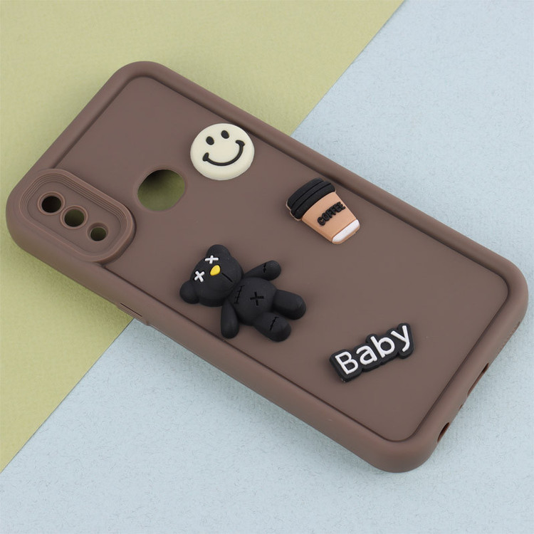 قاب سیلیکونی Fashion Case عروسک برجسته ریز محافظ لنزدار Samsung Galaxy A10s