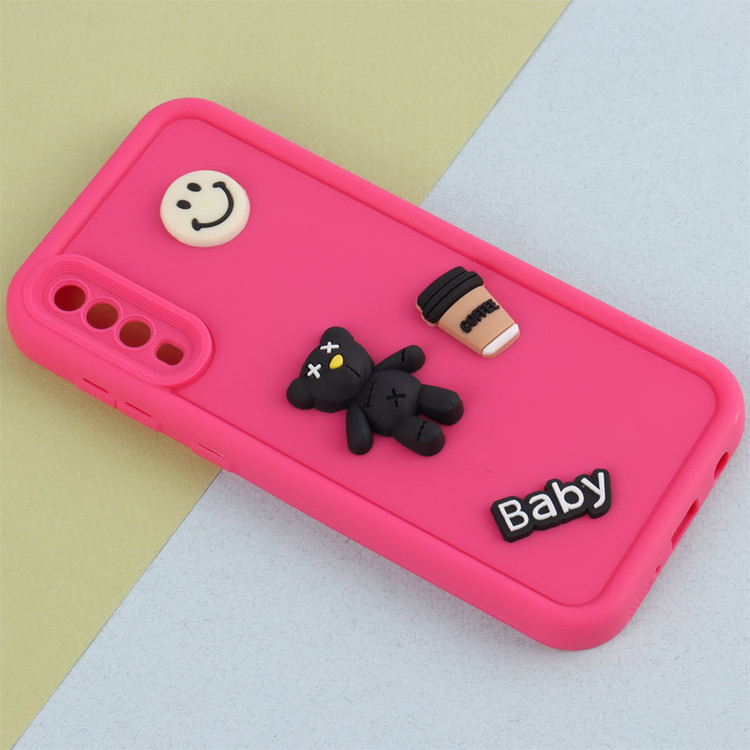 قاب سیلیکونی Fashion Case عروسک برجسته ریز محافظ لنزدار Samsung Galaxy A30s / A50 / A50s