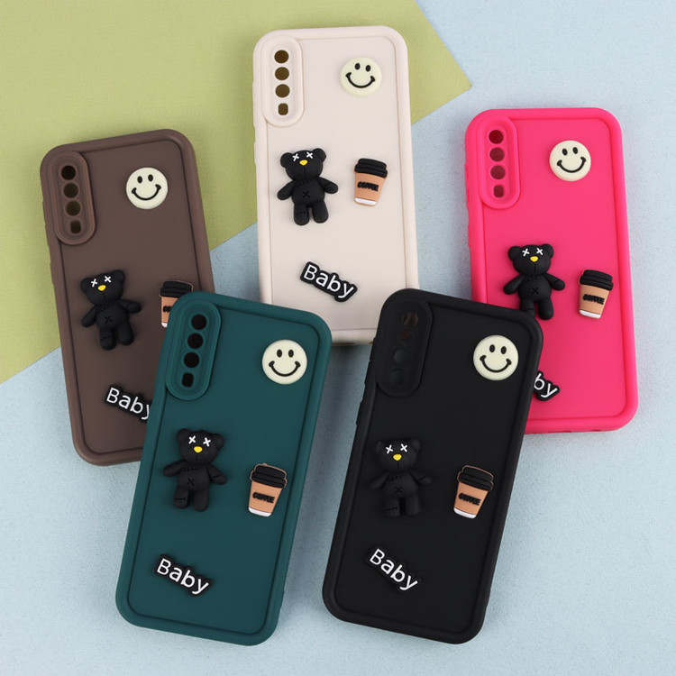قاب سیلیکونی Fashion Case عروسک برجسته ریز محافظ لنزدار Samsung Galaxy A30s / A50 / A50s