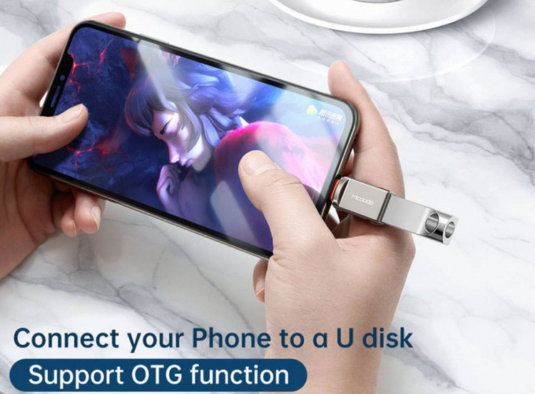 مبدل (اورجینال) اوتیجی آیفون یواسبی به لایتنینگ مکدودو MCDODO OTG USB-A 3.0 To Lightning Mini OTG Adapter OT-8600