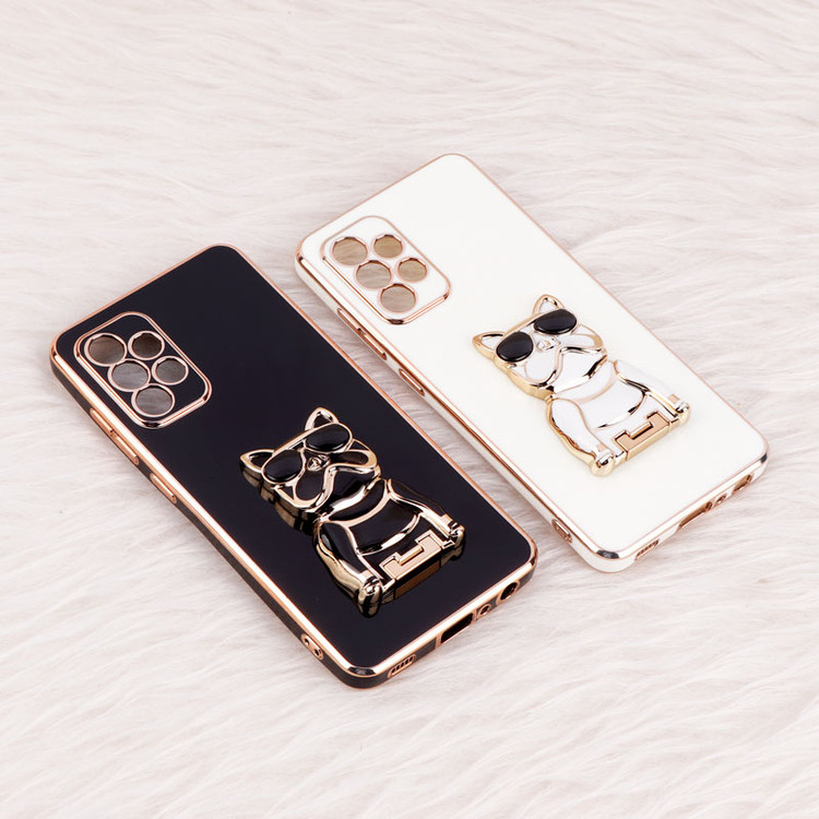 قاب براق My Case استند طرح سگ محافظ لنزدار Samsung Galaxy A52 / A52s