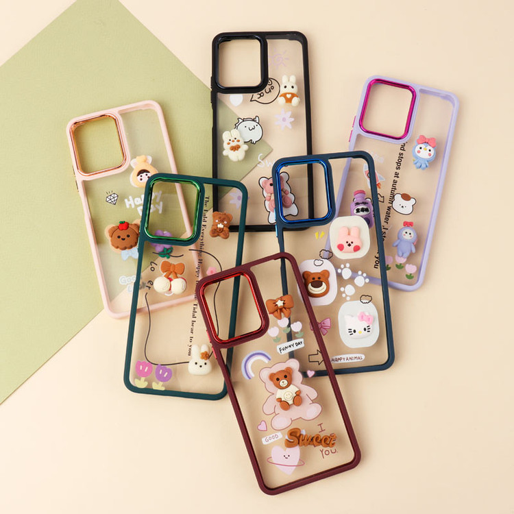 قاب شفاف متال ایرون عروسکی برجسته Xiaomi Redmi Note 12 5G {X5}