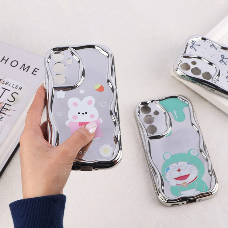 قاب آینه ای سامسونگ Galaxy A35 محافظ لنزدار براق طرح دار