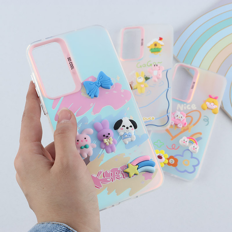 قاب هولوگرامی So Cool سامسونگ Galaxy A55 عروسک برجسته