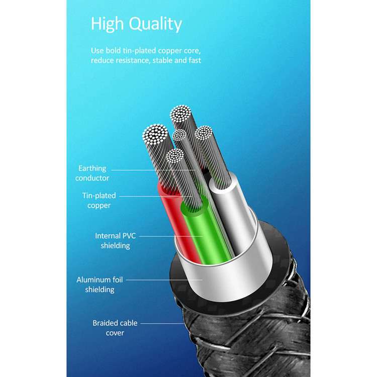 کابل Yesido CA-43 2.4A 1.2m Type-C