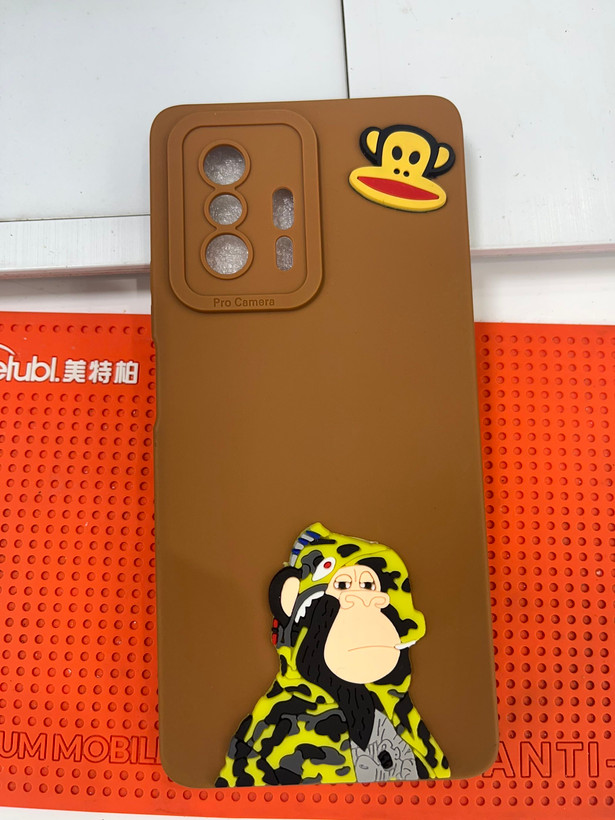 قاب سیلیکونی عروسکی برجسته محافظ لنزدار Xiaomi 11T / 11T Pro