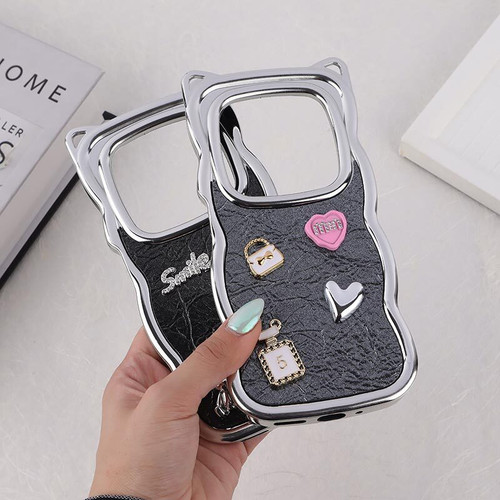 قاب چرمی موج دار شیائومی Redmi 14C / Poco C75 برجسته گوش دار