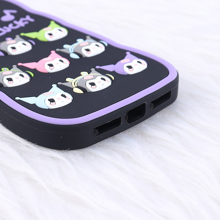 قاب سیلیکونی موج دار آیفون iPhone 11 کرومی هدفون دار