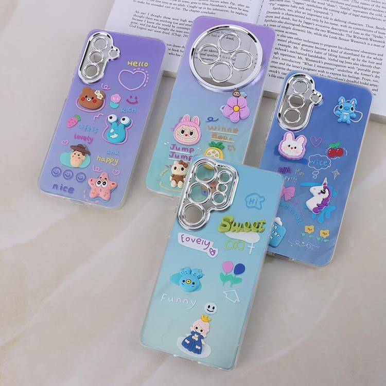 قاب براش عروسک برجسته فانتزی دور محافظ متال محافظ لنزدار سامسونگ A06