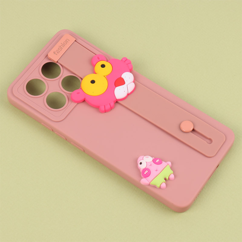 قاب سیلیکونی ژله ای دستبندی محافظ لنزدار Xiaomi Poco X6 Pro