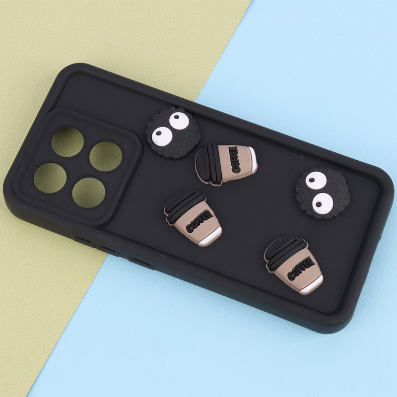 قاب سولید کیس عروسکی پاستیلی محافظ لنزدار Xiaomi Poco X6 Pro