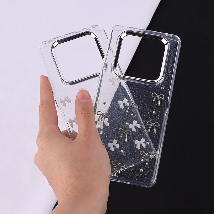 قاب اکلیلی شیائومی Redmi Note 14 Pro 5G /Redmi Note 14 Pro Plusطرح پاپیون دور محافظ متال