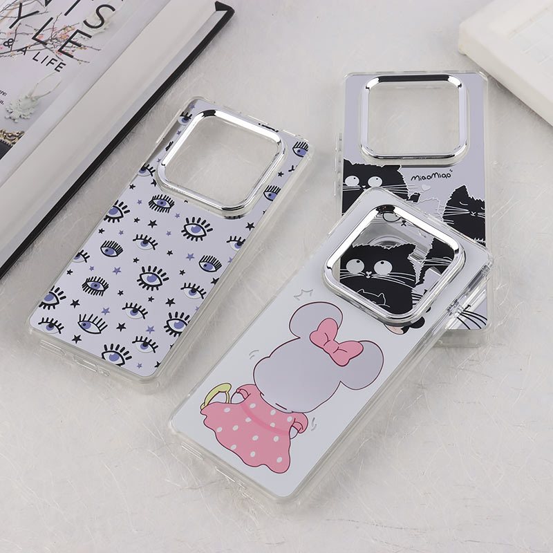 قاب آیینه ای  طرح دار دور محافظ متال شیائومی Redmi Note 14 Pro 5G /Redmi Note 14 Pro Plus