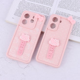 قاب سولید طرح کیتی استنددار محافظ لنزدار Samsung Galaxy A13 4G