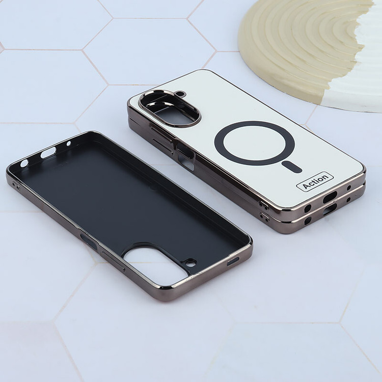 قاب PVD Action طرح مگ سیف دور متال Samsung Galaxy A56