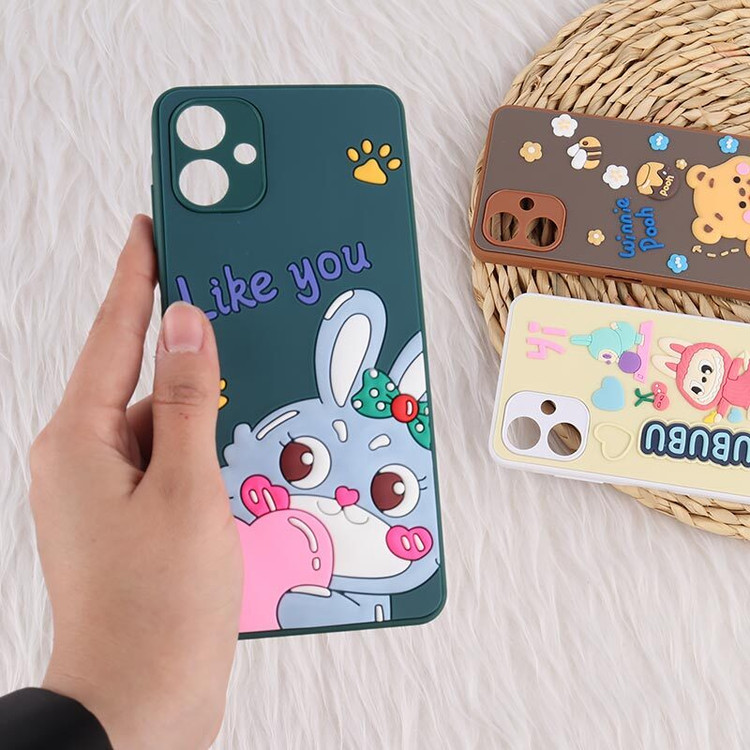 قاب سامسونگ Galaxy A06 عروسکی برجسته محافظ لنزدار لبوبو