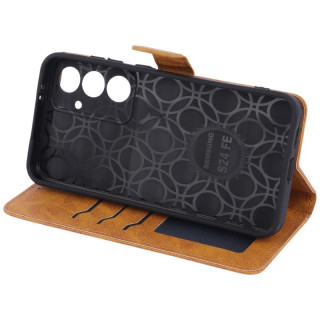 کیف چرمی مگنتی سامسونگ Galaxy S24 FE محافظ لنزدار